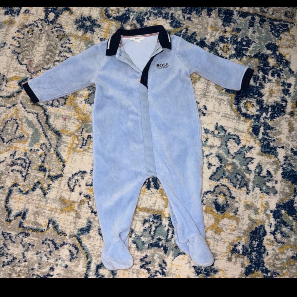 Hugo Boss Baby Blue Footed One Piece